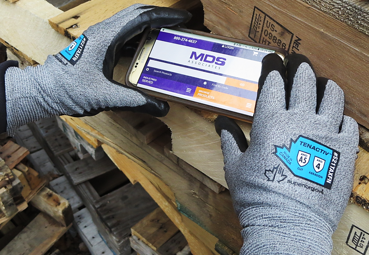 STAGXPU -  Superior Glove® TenActiv™ 21-gauge  Foam Nitrile Palm Coated Cut-Resistant Touchscreen Compatible Work Gloves